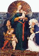 Hans holbein the younger Darmstadt Madonna, oil on canvas